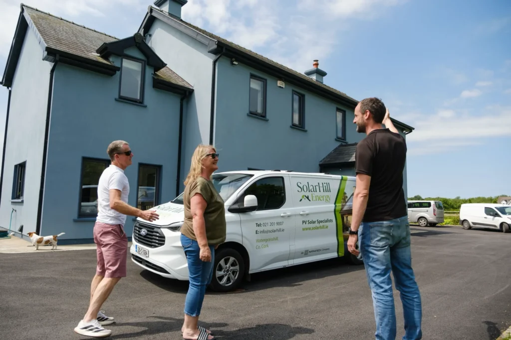 SolarHill Team at Customers house